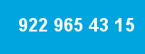 922 965 43 15